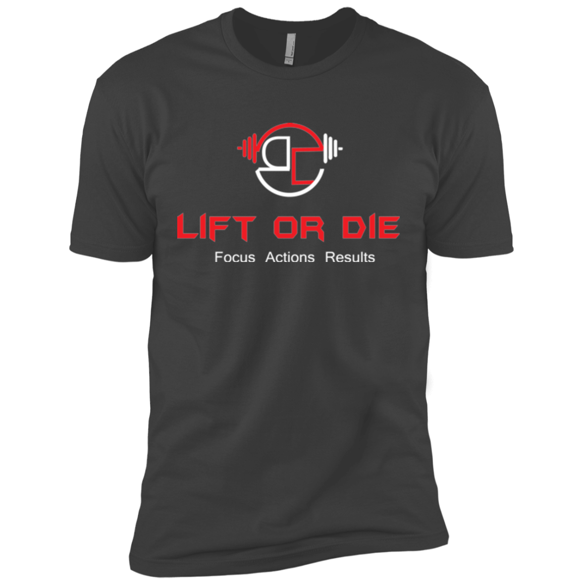 Lift or Die Premium Short Sleeve T-Shirt Red/Wht