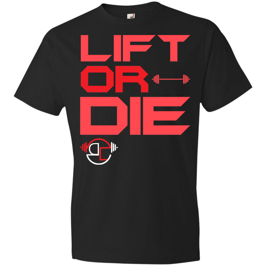 Lift or Die Barbell T-Shirt 4.5 oz