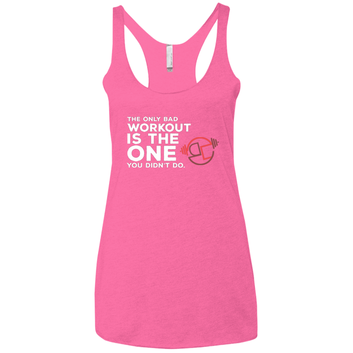 Only Bad Workout Ladies' Triblend Racerback Tank