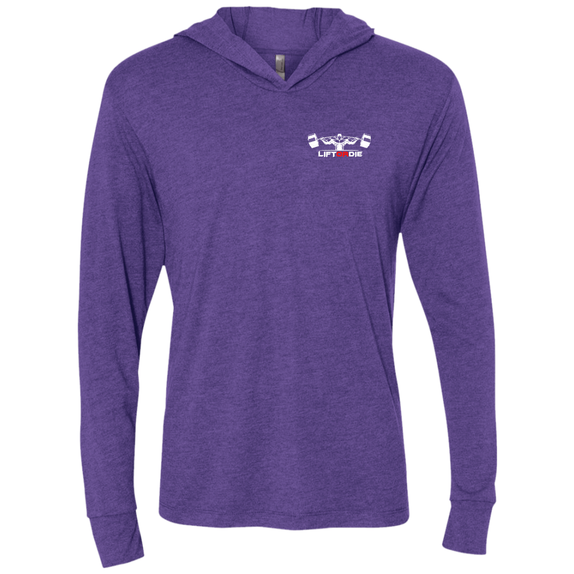Lift or Die Triblend LS Hooded T-Shirt