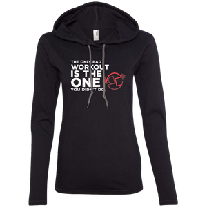 Only Bad Workout Ladies' LS T-Shirt Hoodie