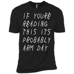 Arm Day Premium Short Sleeve T-Shirt WHT