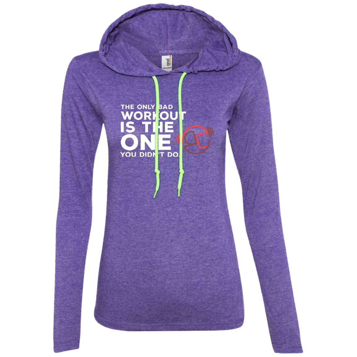 Only Bad Workout Ladies' LS T-Shirt Hoodie