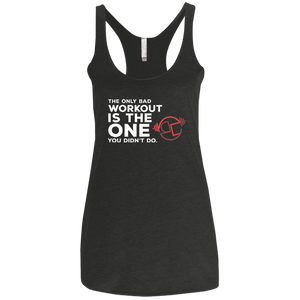 Only Bad Workout Ladies' Triblend Racerback Tank