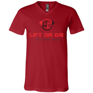 Lift or Die SS V-Neck T-Shirt