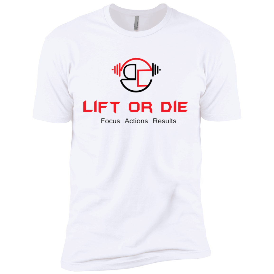 Lift or Die Premium Short Sleeve T-Shirt Red/Blk