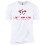 Lift or Die Premium Short Sleeve T-Shirt Red/Blk