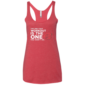 Only Bad Workout Ladies' Triblend Racerback Tank